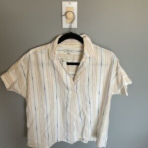 Madewell Striped Tee with Pastel Accents